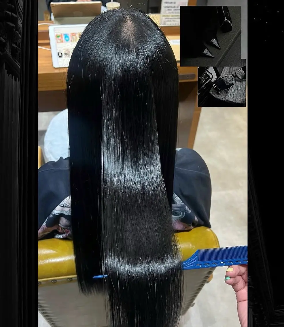 ロング カラー 黒髪 髪質改善 ヘアカラー トリートメント 🌺モデル募集中🥥 𝘈𝘺𝘢𝘯𝘦のヘアスタイル