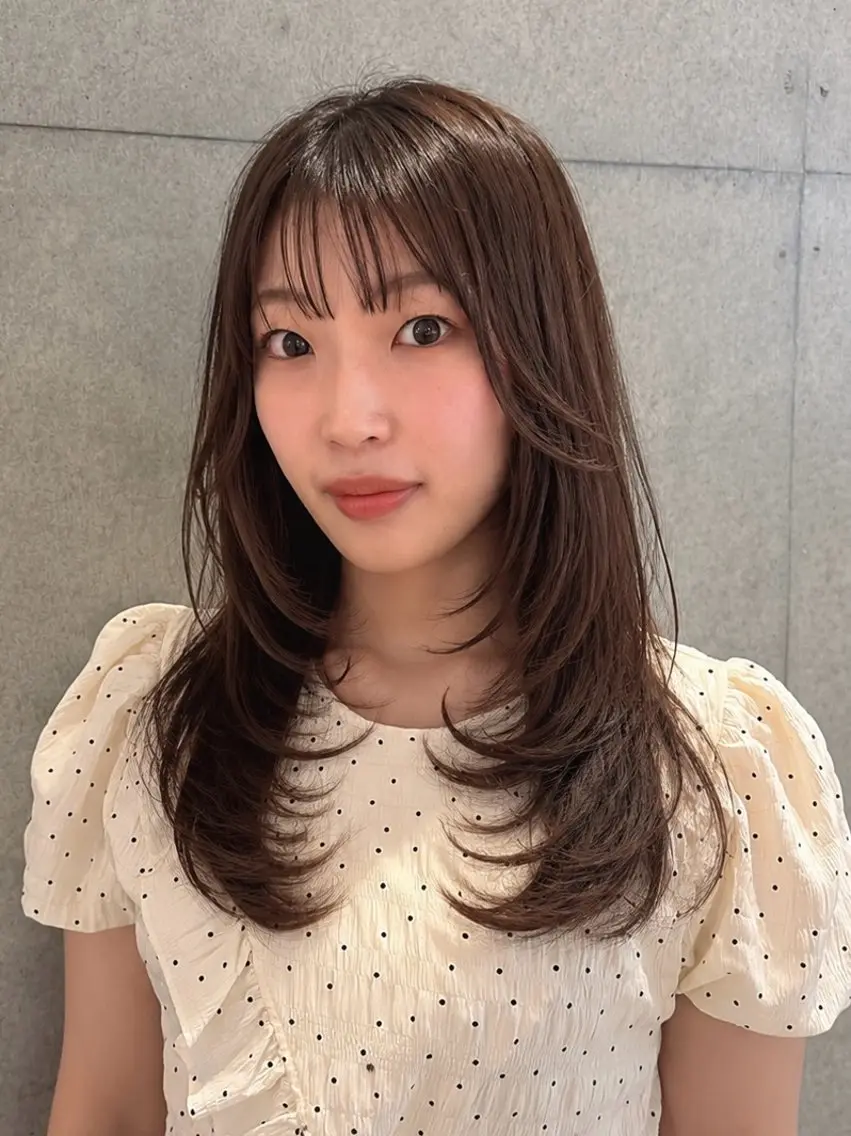 ロング カット 南 菜花のヘアスタイル