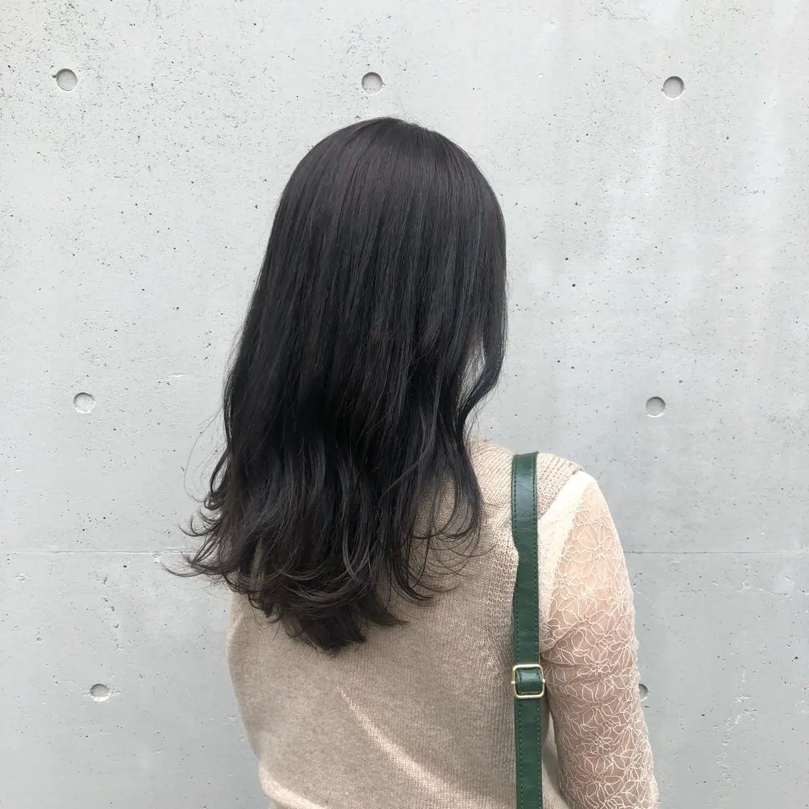 ロング カラー グレージュ 酸性縮毛矯正🧴韓国 レイヤー/髪質改善のヘアスタイル