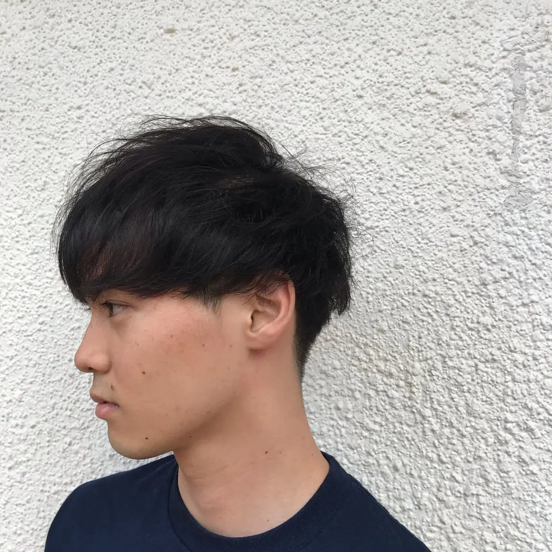 ショート カラー パーマ メンズ ニュアンスパーマ／ レイヤー／茶屋町のヘアスタイル