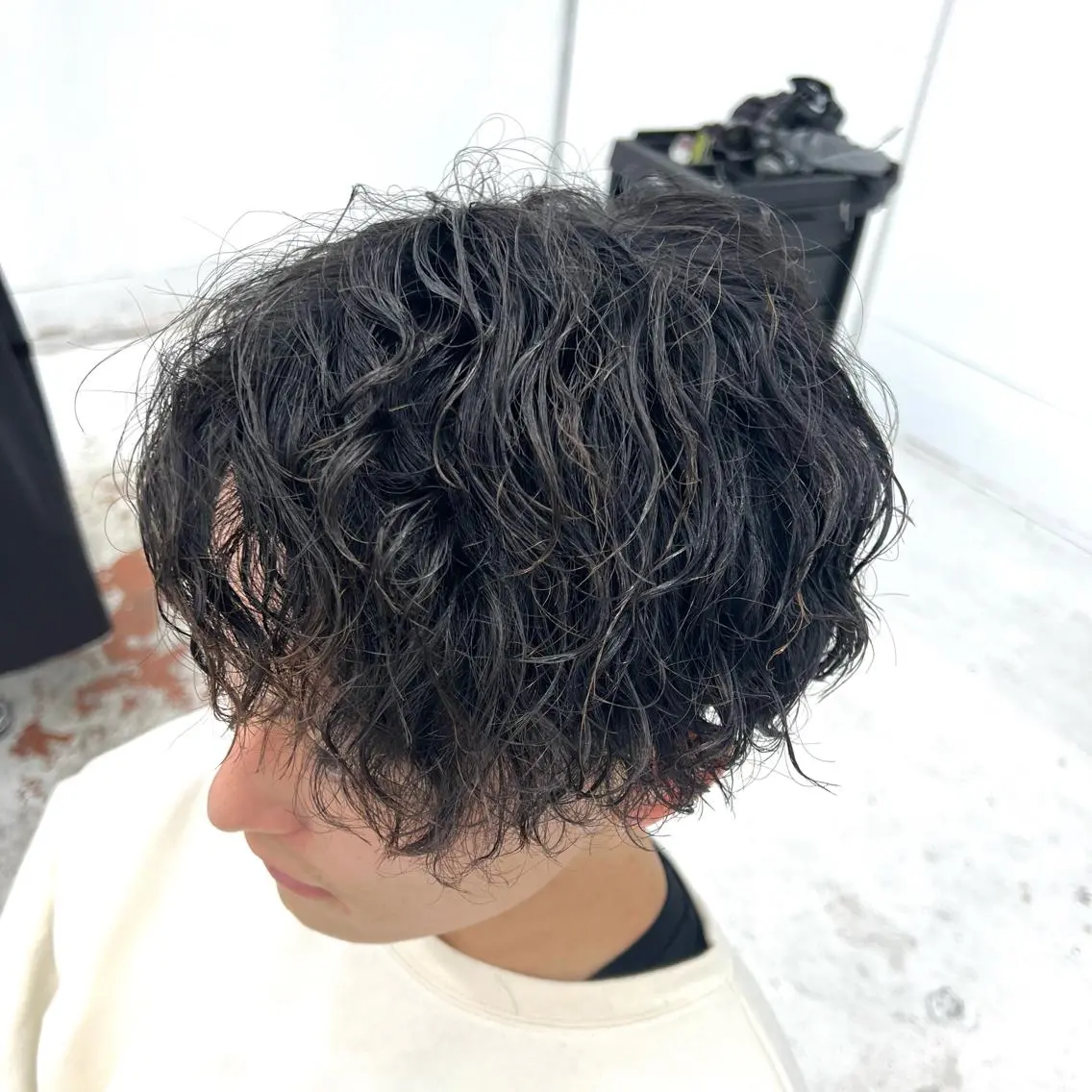 パーマ メンズ センターパート ヘアカラー 柏メンズカットパーマ NO.1タイチのヘアスタイル