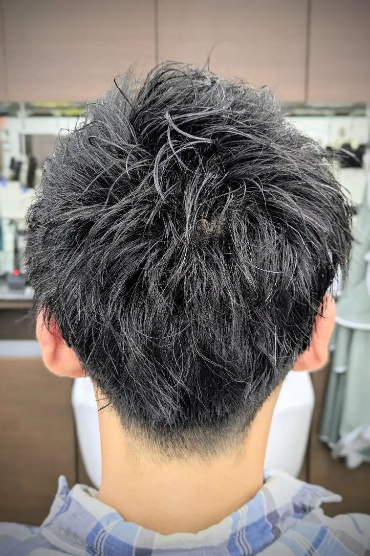 ショート パーマ 理容プラージュ燕三条 福井のヘアスタイル