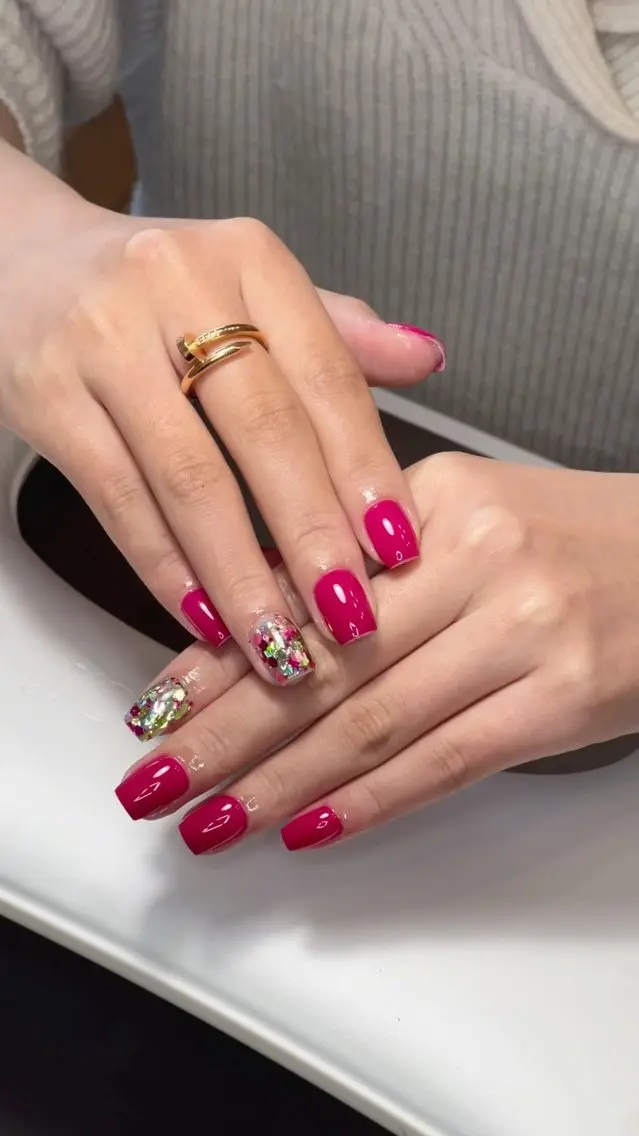 ネイル ラメ(グリッター) ワンカラーネイル Sg Nailのネイルデザイン