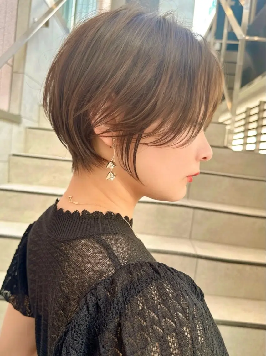 ショート カット トリートメント 縮毛矯正✨🫧 レイヤー川村利幸のヘアスタイル