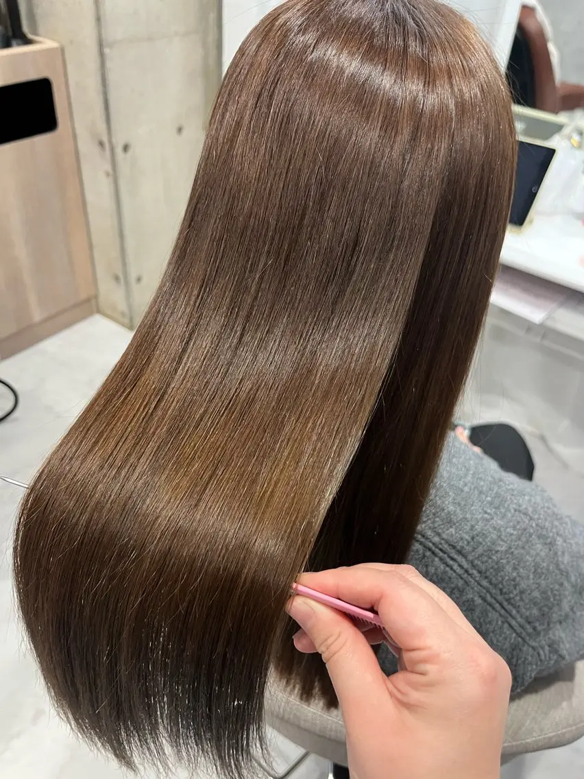 【NEW髪質改善】質感再整カラー＋4stepトリートメント＋マーブの写真