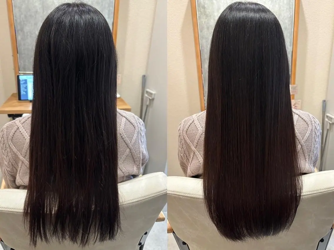 ロング 髪質改善 カット トリートメント KAEDE💖 縮毛矯正/艶カラーのヘアスタイル