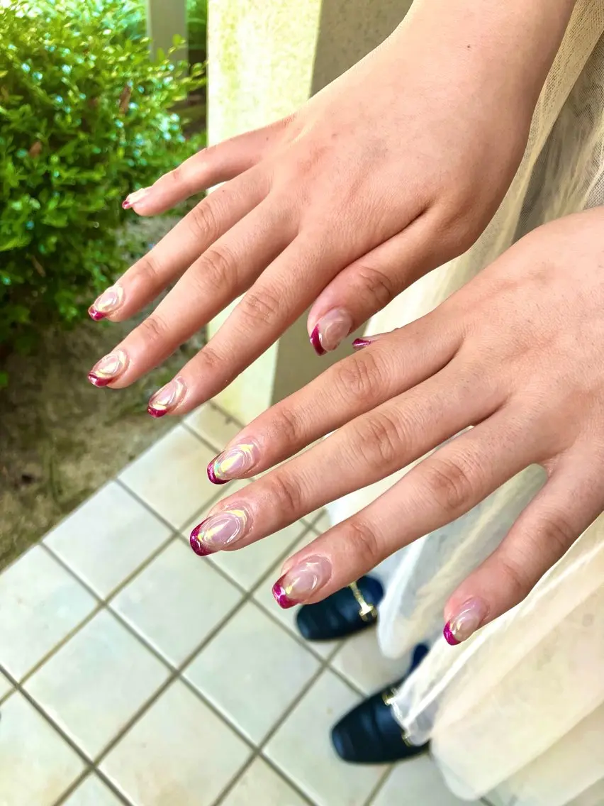 平日午前中スタート💅ジェルネイル6200円デザイン5本まで💅長さだし1本550円です!※土日祝は✖︎ですの写真
