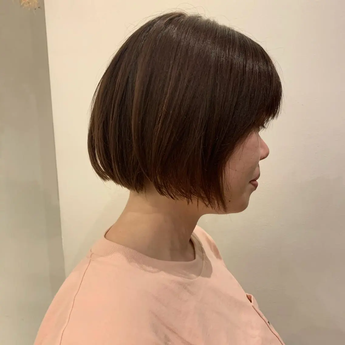 ショート カラー ブラウンカラー オレンジ オレンジブラウン mizuho .のヘアスタイル