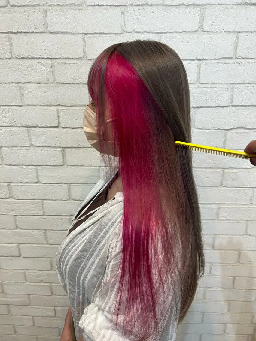 ロング ヘアカラー カラーアンドケアリタ kitamuuuのヘアスタイル