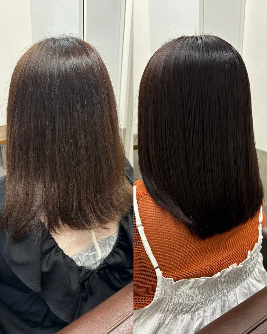 ミディアム 酸性ストレート 渡部 喜子のヘアスタイル