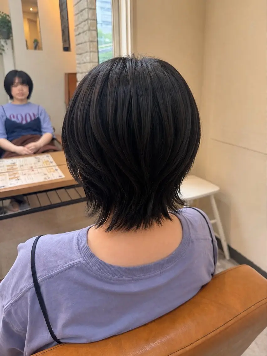 ショート ボブレイヤー ボブ レイヤーカット レイヤーカット/ ダブルカラー🎀らむのヘアスタイル