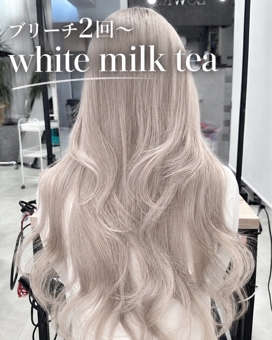セミロング カラー ヘアカラー ✨渋谷ハイトーン こうくんのヘアスタイル
