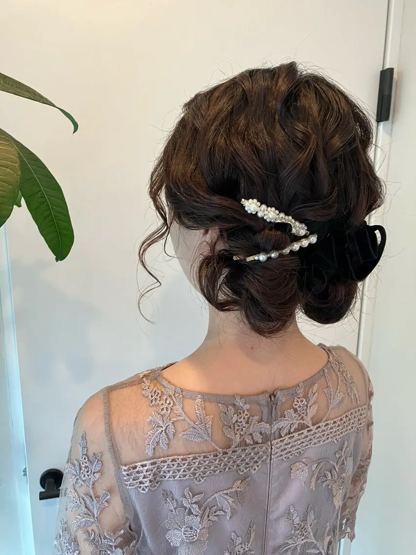 ヘアアレンジ 結婚式・ブライダル Hair&Make Nahoのマツエク・マツパデザイン