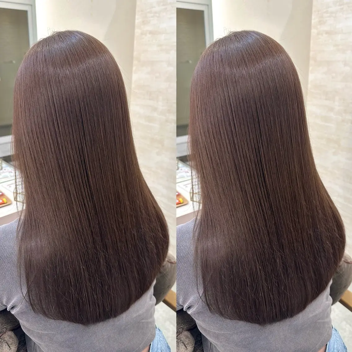 セミロング 髪質改善 カット ヘアカラー トリートメント 髪質改善&ヘアケア 永山若奈のヘアスタイル