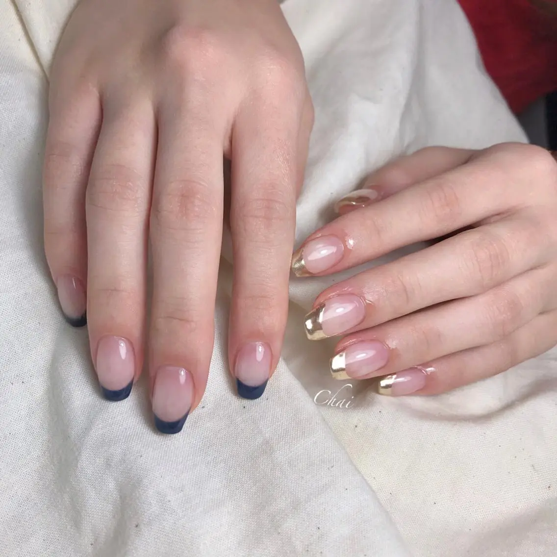 ネイル ミラーネイル ハンドネイル chai nail _ai📍鶴橋/桃谷のネイルデザイン