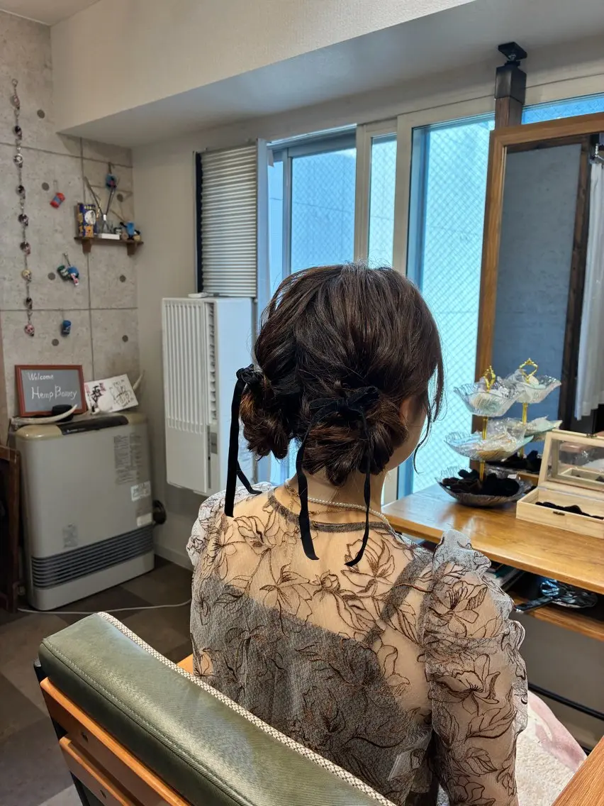 ヘアアレンジ ヘアセット HempBeauty 浅野アサミのヘアスタイル