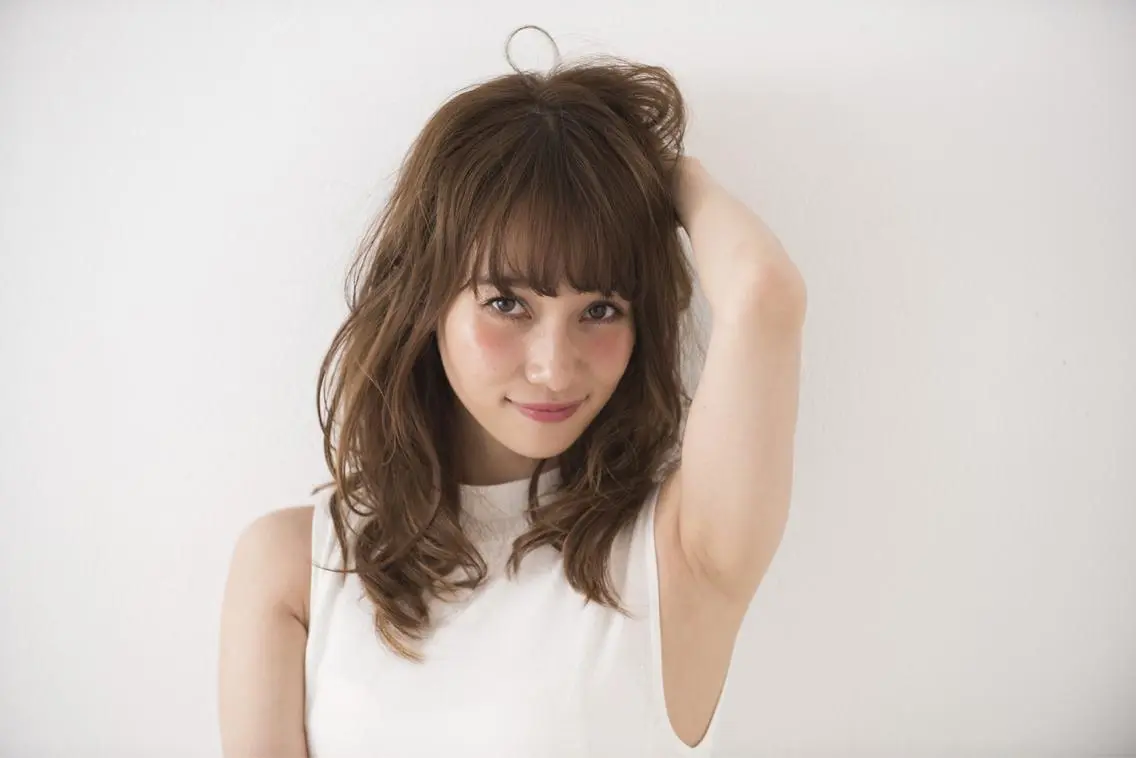 ロング カラー パーマ BASSA 下井草店のヘアスタイル
