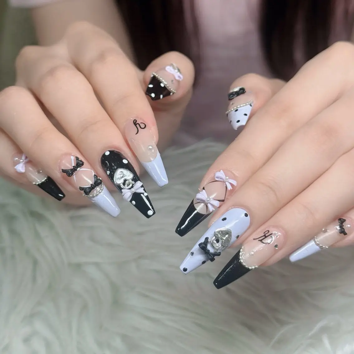 ネイル フットネイル フレンチネイル グラデーション 韓国ネイル ロングネイル ハンドネイル Hani Nail Salonのネイルデザイン