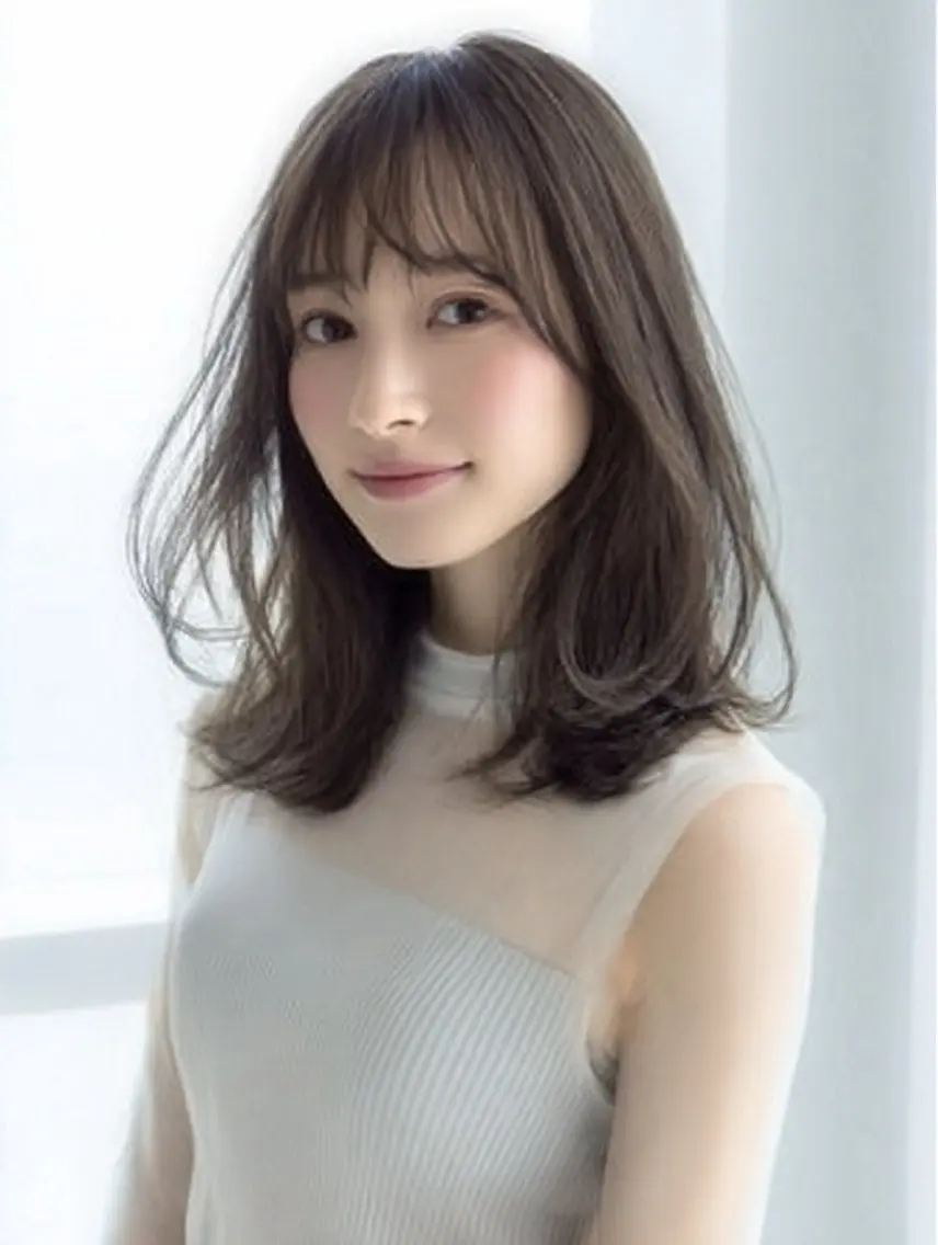 ロング 縮毛矯正 絶対綺麗な暖色カラー 🎯あります✨増渕✨のヘアスタイル
