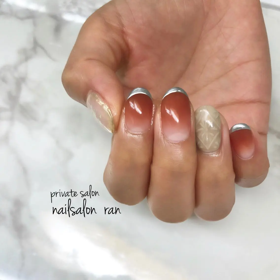 ネイル 持ち込み nailsalon ranのネイルデザイン