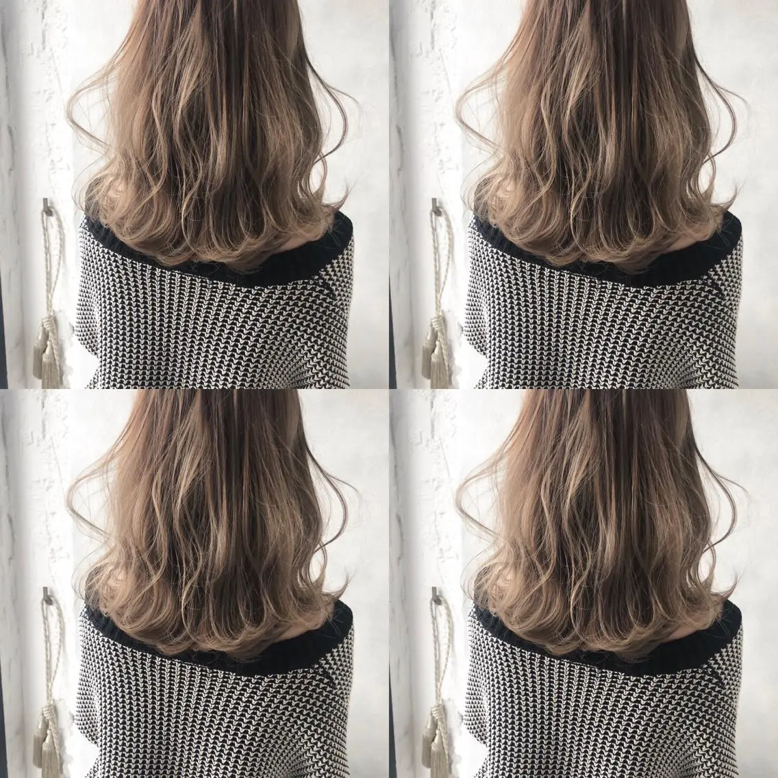 ミディアム ハイライト 小澤大輔 YOLO hairのヘアスタイル