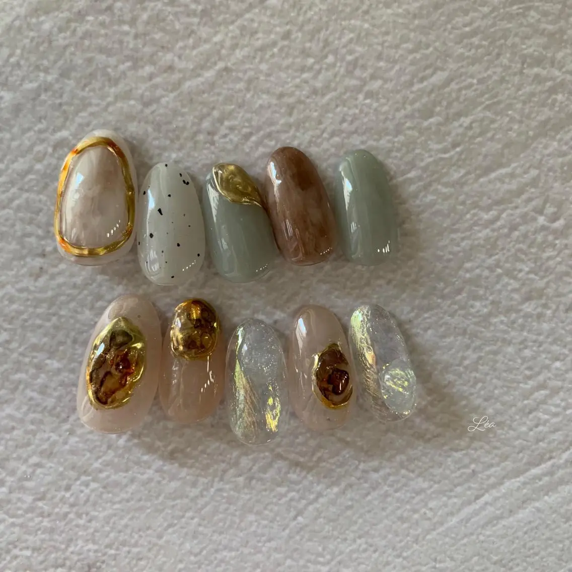 ネイル ジェルネイル パラジェル Léa nailのネイルデザイン