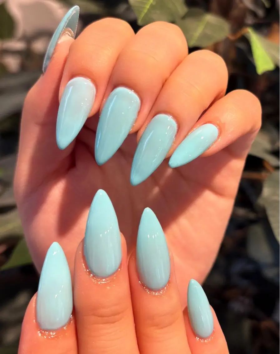 ネイル ブルー ハンドネイル well nailのネイルデザイン