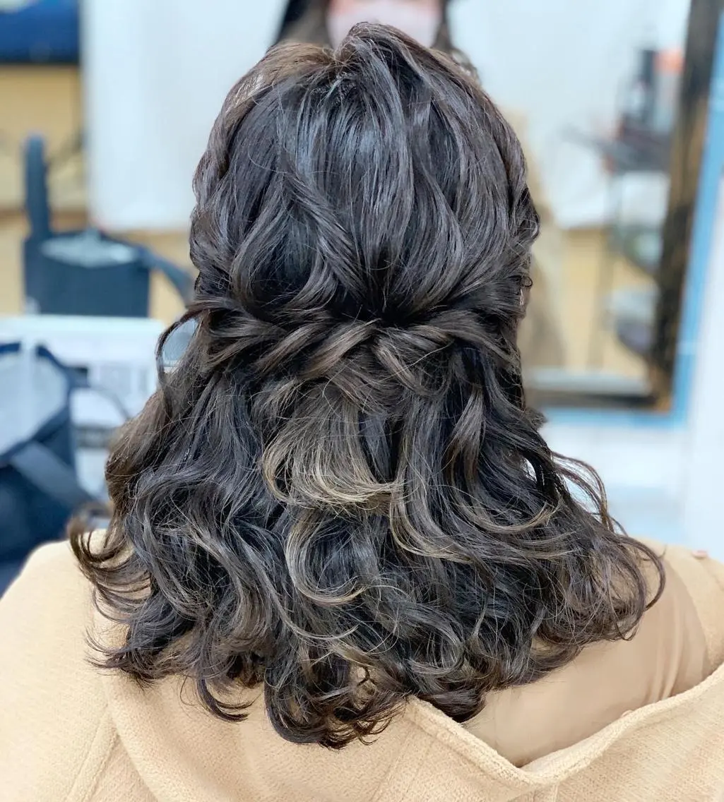 ヘアアレンジ ハーフアップ 加藤 圭悟のヘアスタイル