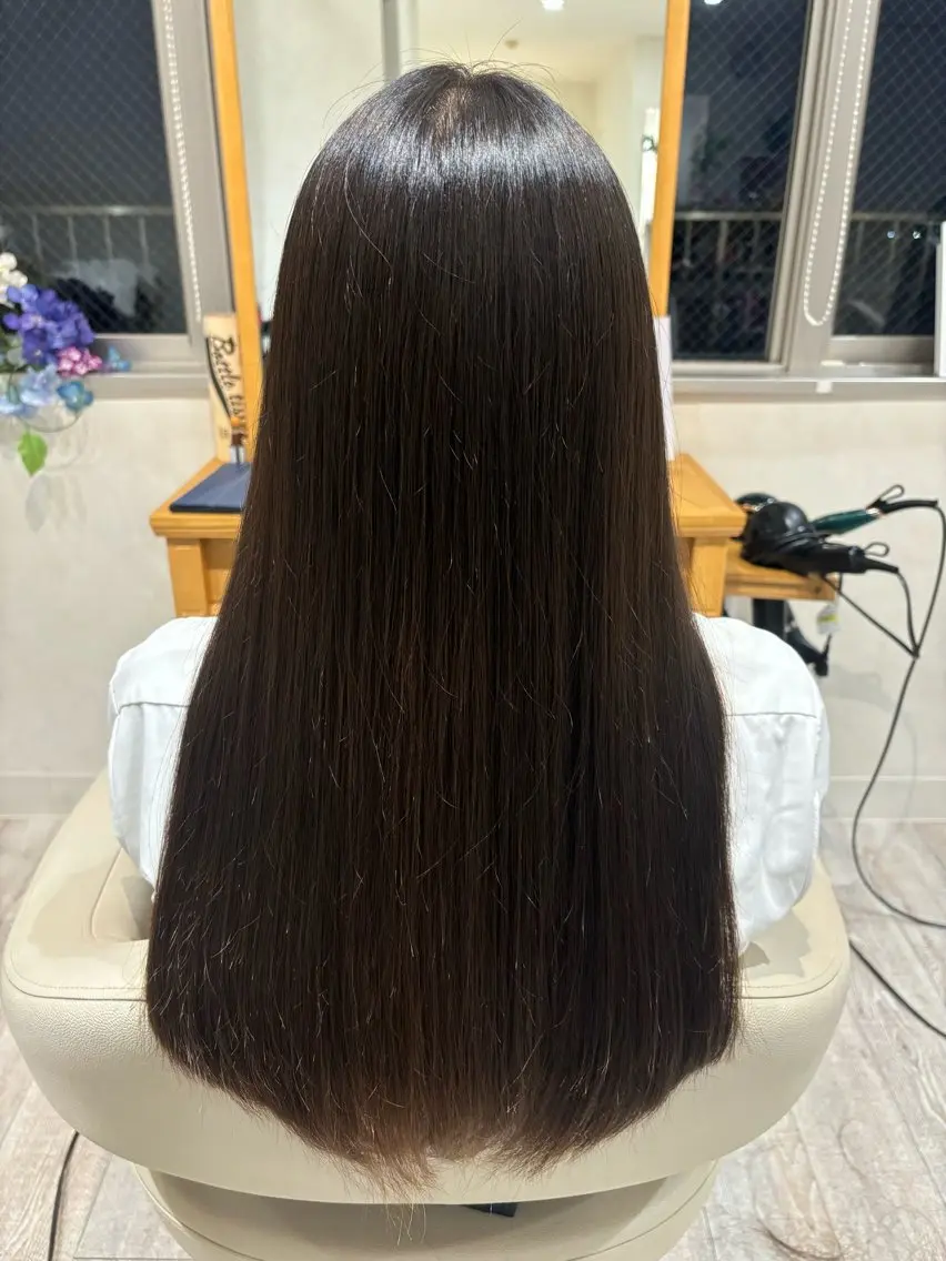 ロング カット 縮毛矯正 久保田 光稀のヘアスタイル