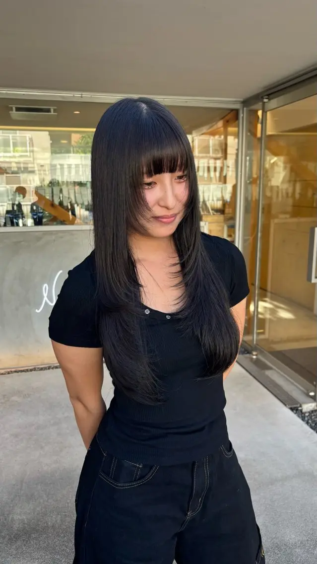 ロング ヘアカラー TEMIL HAIR 彩香のヘアスタイル
