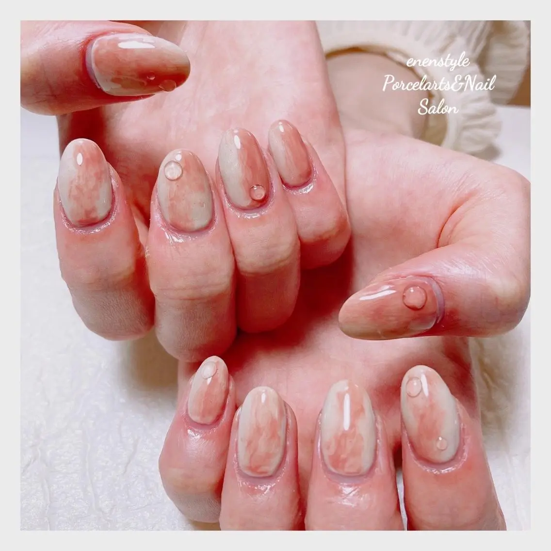 ミディアム ネイル 🐾enen style 🐾のネイルデザイン