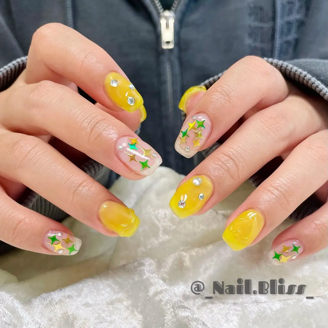 ネイル クリアネイル ハンドネイル NAIL BLISSのネイルデザイン