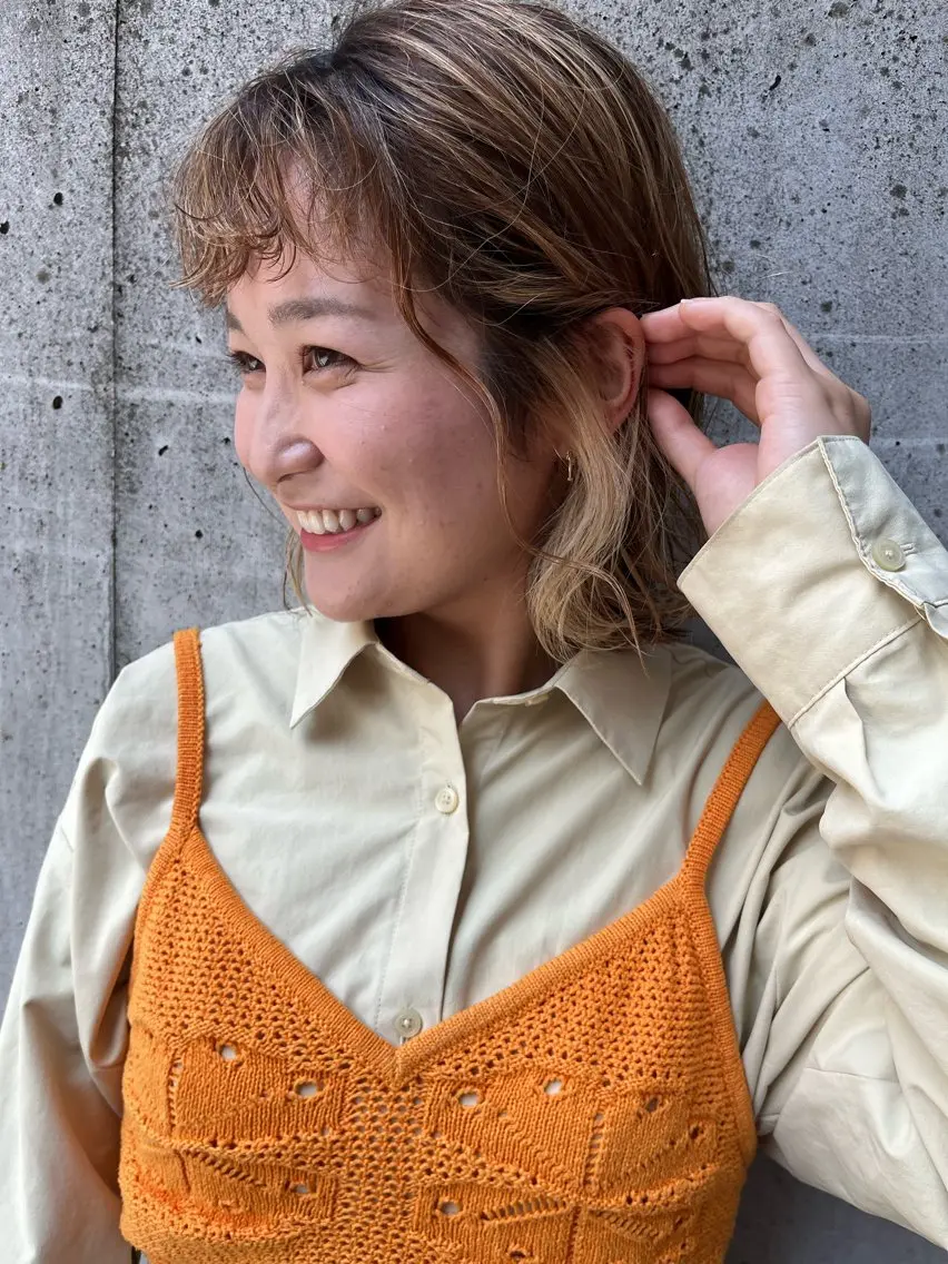 ショート カット ヘアカラー トリートメント ハイトーンカラー🩵 耳ツボジュエリー👂のその他イメージ
