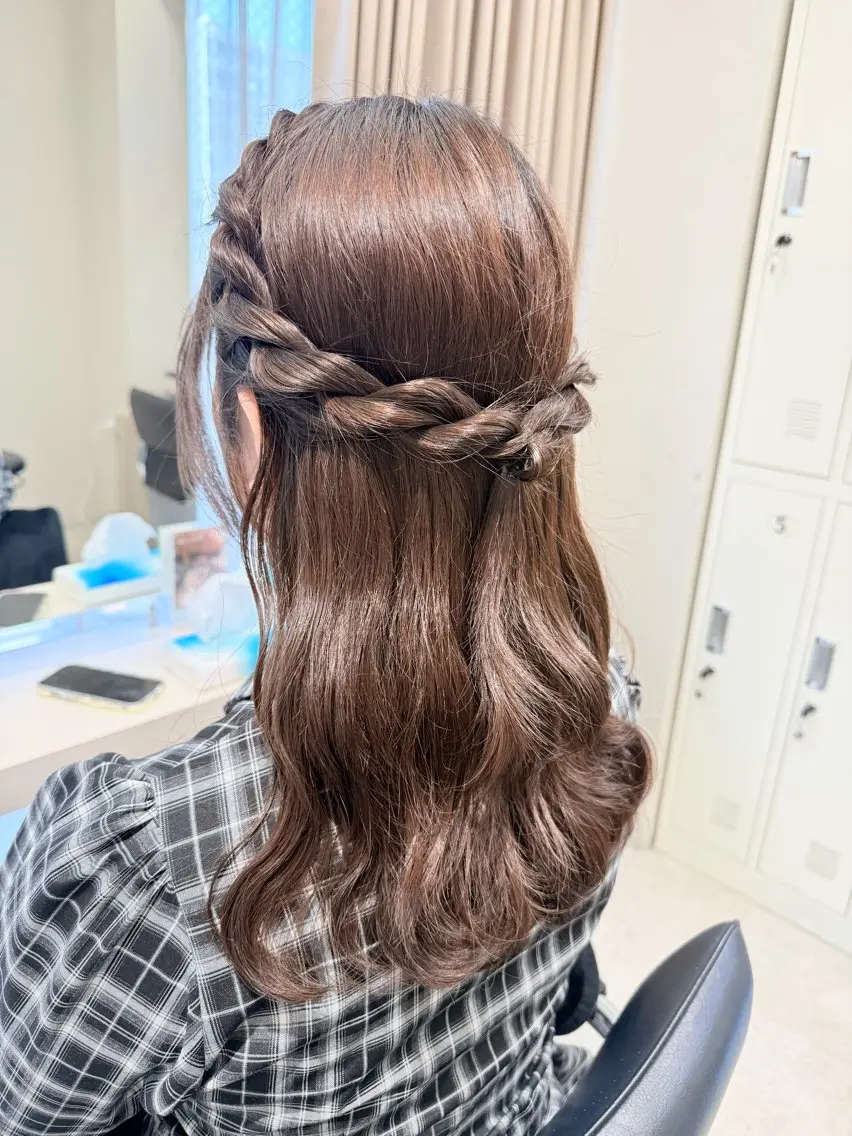 ヘアアレンジ ヘアセット haru 髪質改善サロンのヘアスタイル