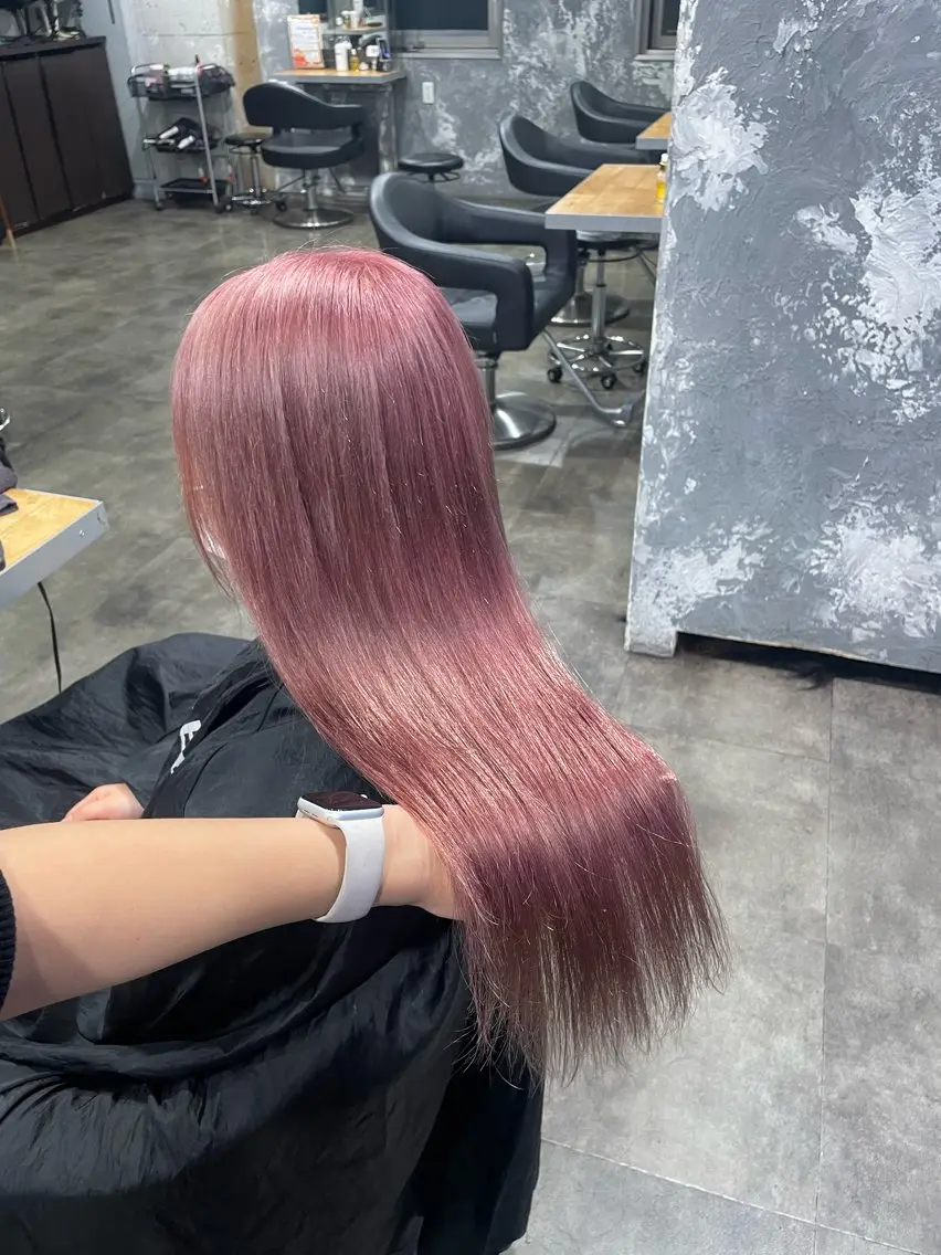 ロング カラー ヘアカラー ハイトーン 横浜💞ミオのヘアスタイル