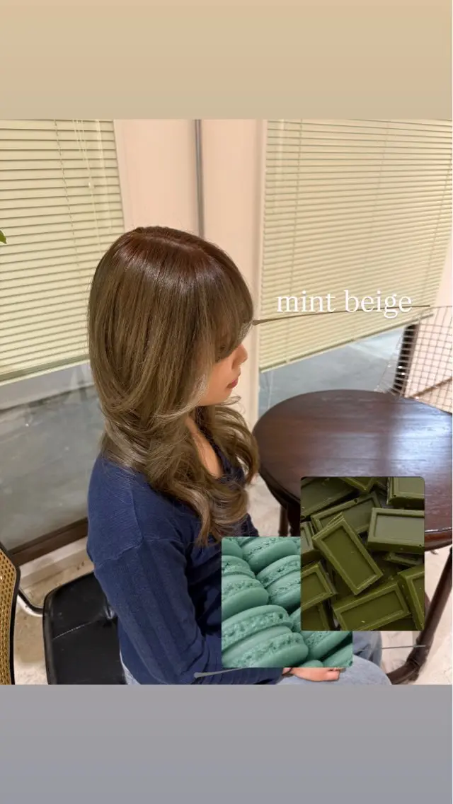 カラー 透明感カラー ミント qualia かとうたいがのヘアスタイル