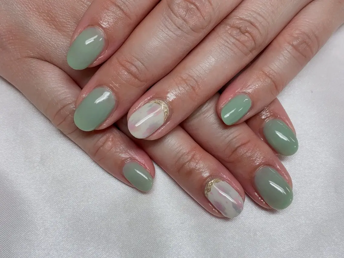ネイル Ocean nail パラジェル 取扱い店のネイルデザイン