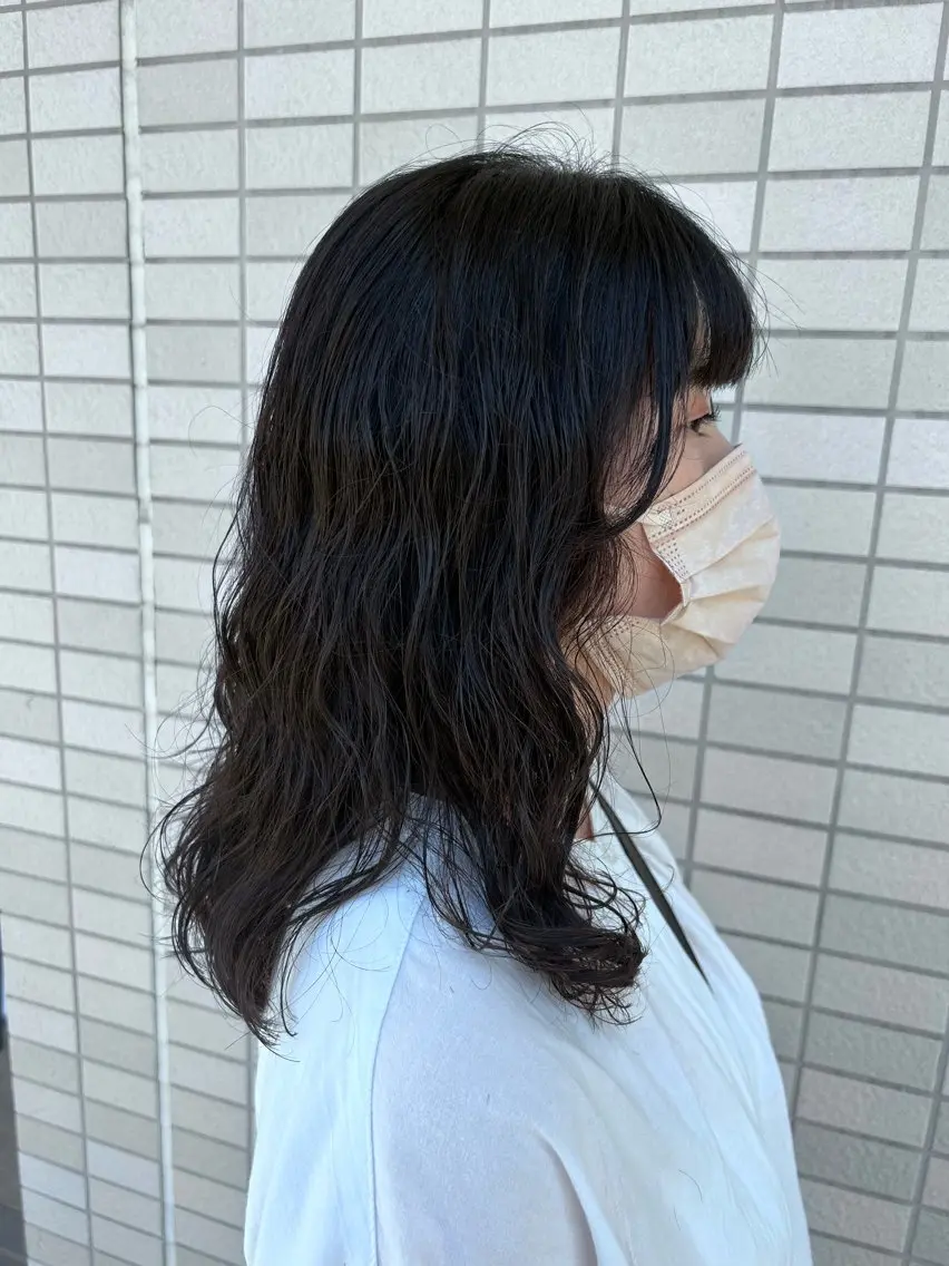 セミロング パーマ 亜美💎6月7月は お早めのご予約を✨のヘアスタイル