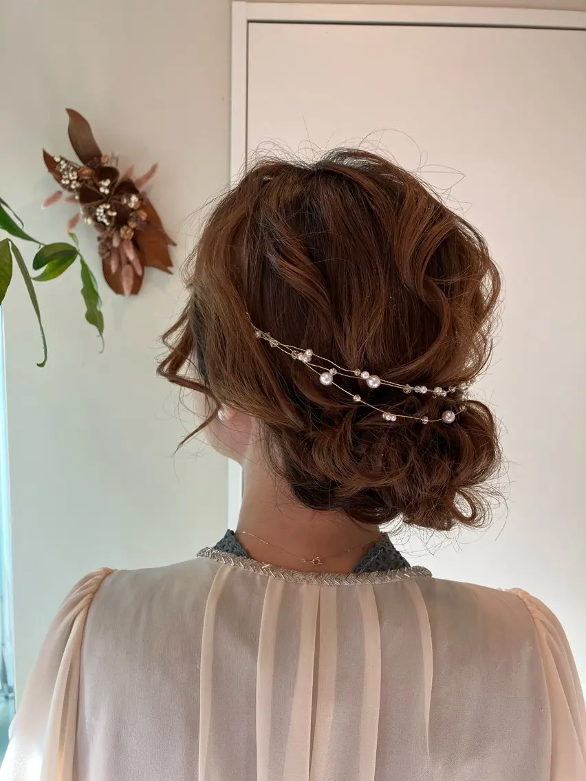 ヘアアレンジ 結婚式・ブライダル Hair&Make Nahoのマツエク・マツパデザイン