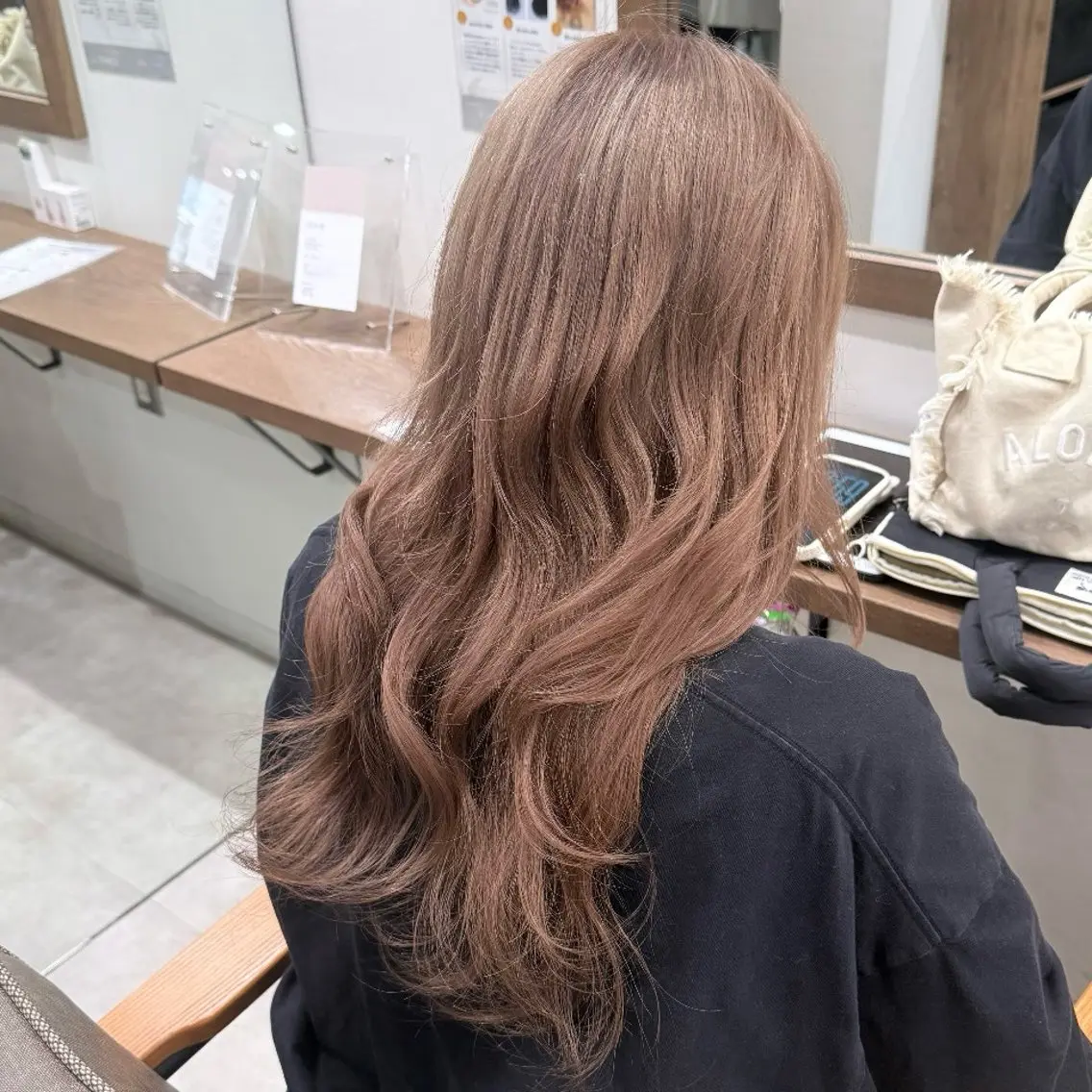 ロング ヘアカラー トリートメント ルナ🫐縮毛矯正 🫐髪質改善のヘアスタイル