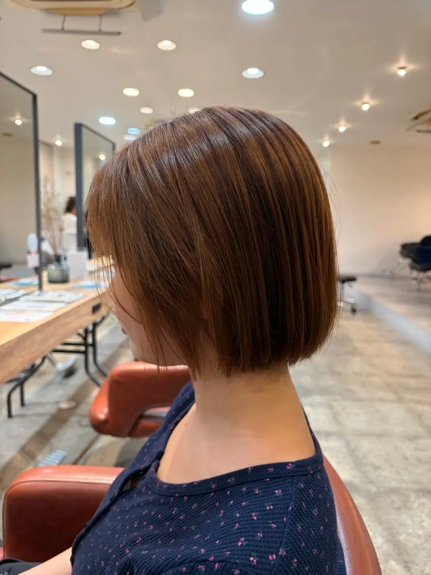 ショート 切りっぱなしボブ ボブ hair brace 智之のヘアスタイル