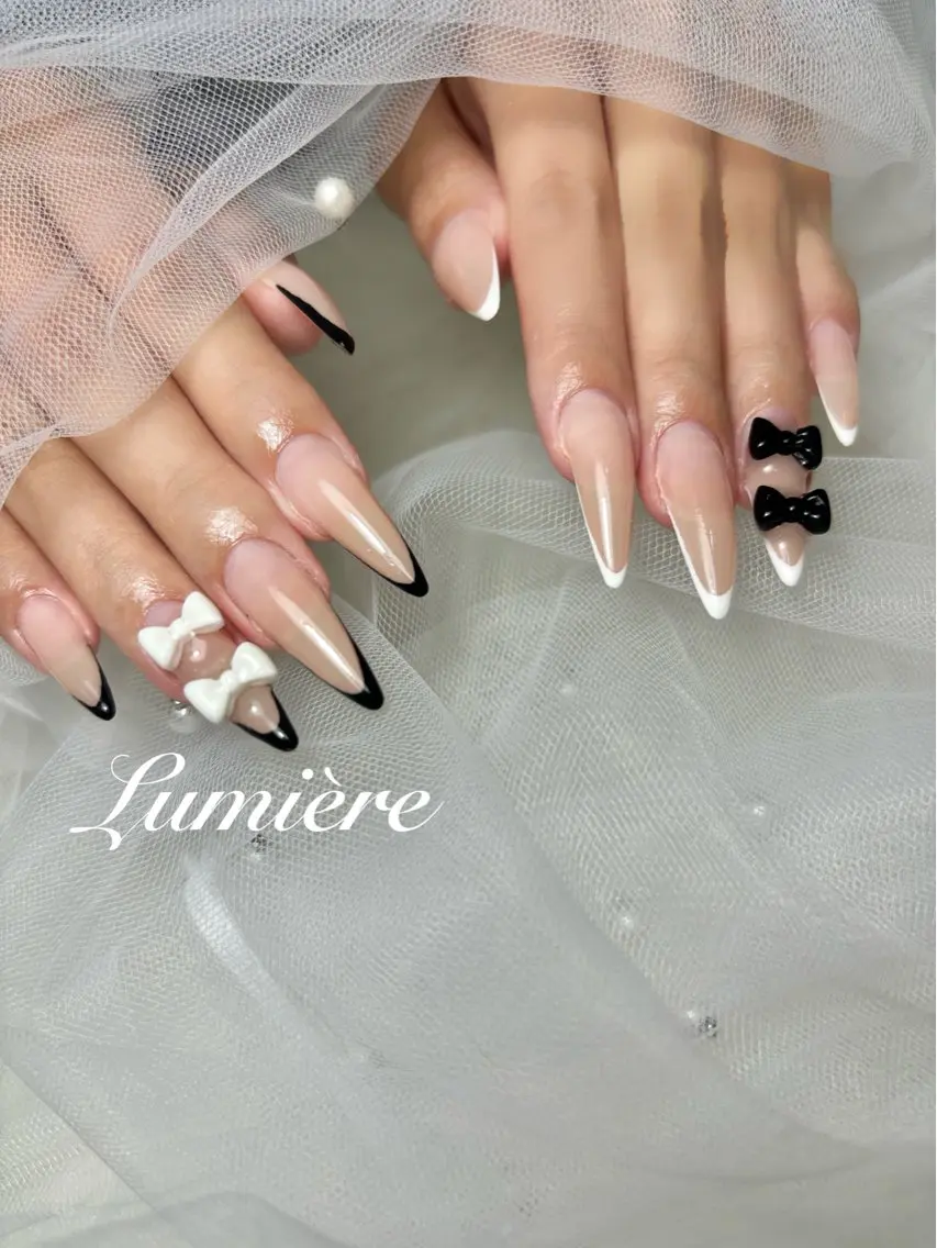 ネイル ロングネイル Lumière| ロング|ワンホンのネイルデザイン