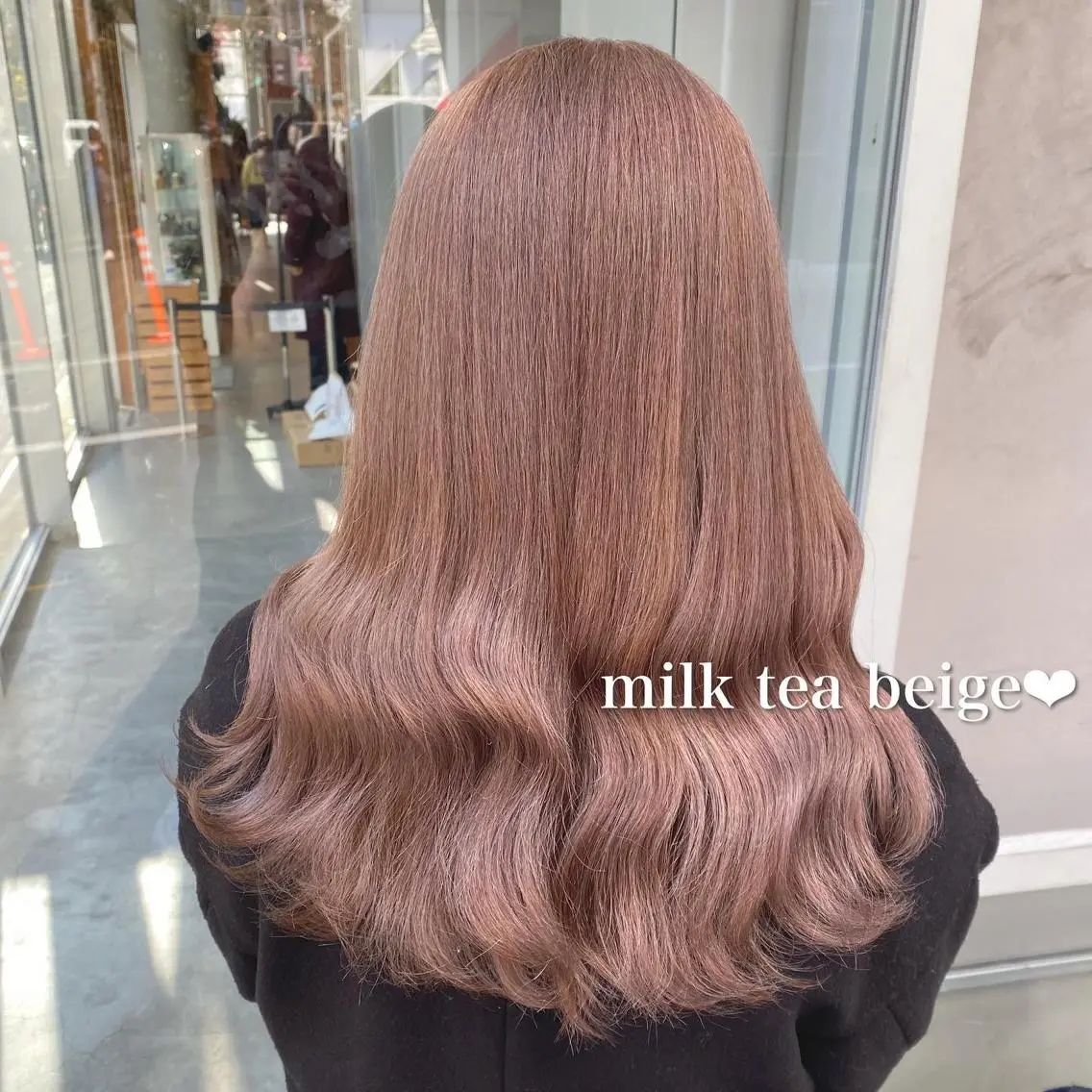 セミロング ブリーチなし暖色 💗AKARI💗のヘアスタイル