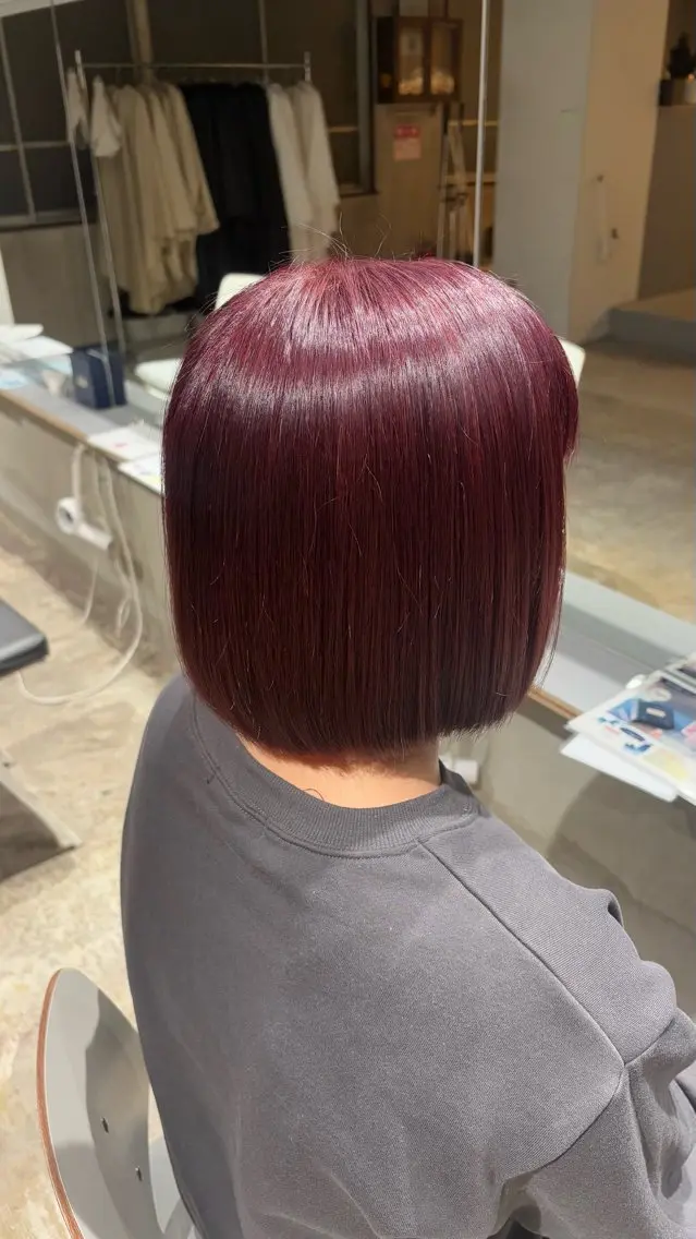 カラー ダブルカラー カット ヘアカラー 安藤 まりのヘアスタイル
