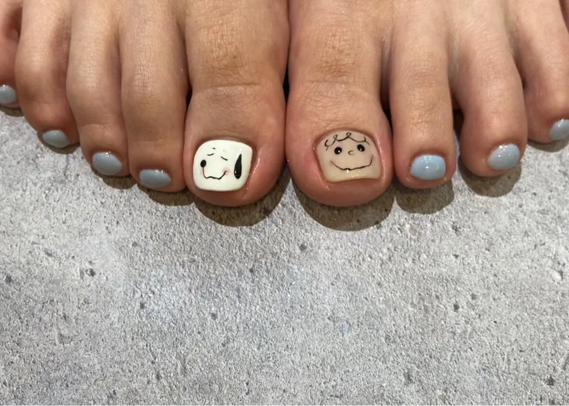 フットネイル持ち込み&おまかせニュアンス(オフありの方はこちら)の写真