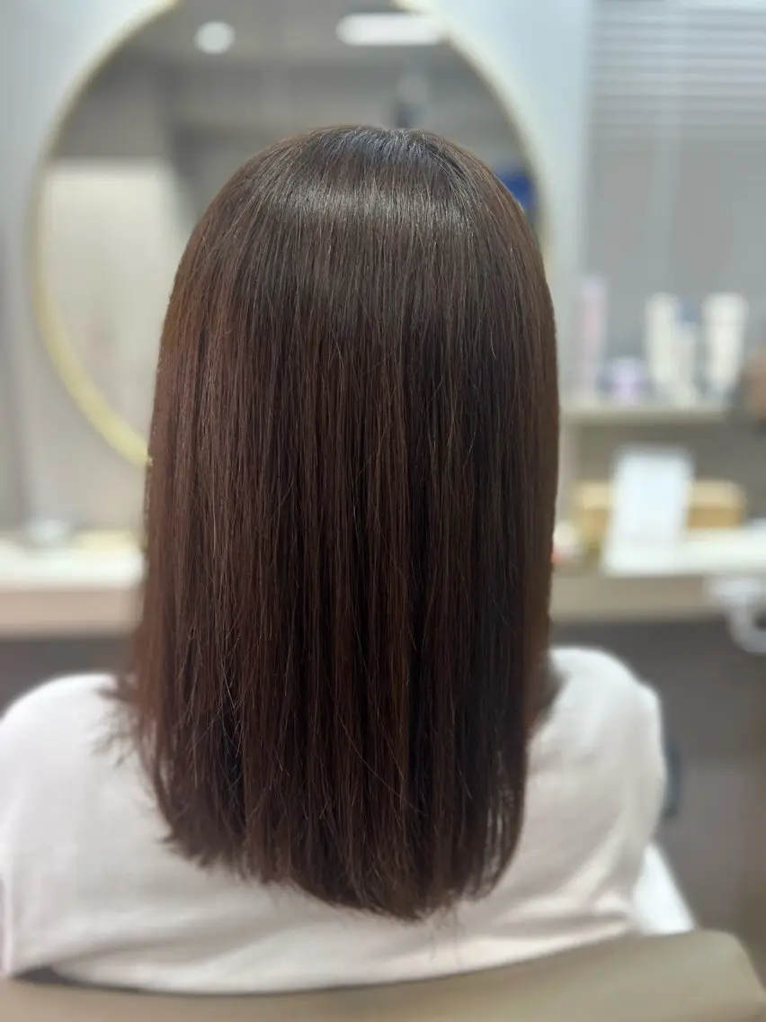 ミディアム カット ヘアカラー 池田 太一のヘアスタイル