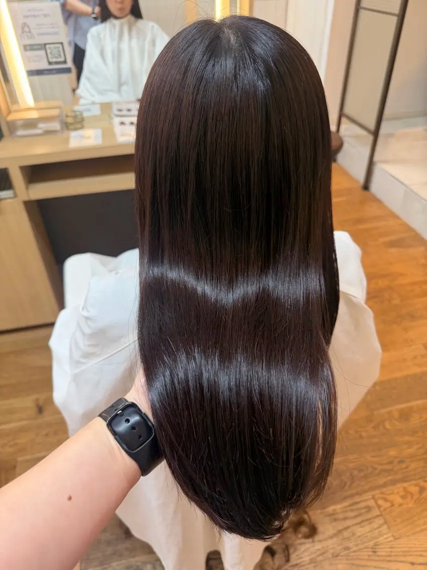セミロング カラー カット ヘアカラー トリートメント ✂︎HITOMI✂︎ 副店長のヘアスタイル