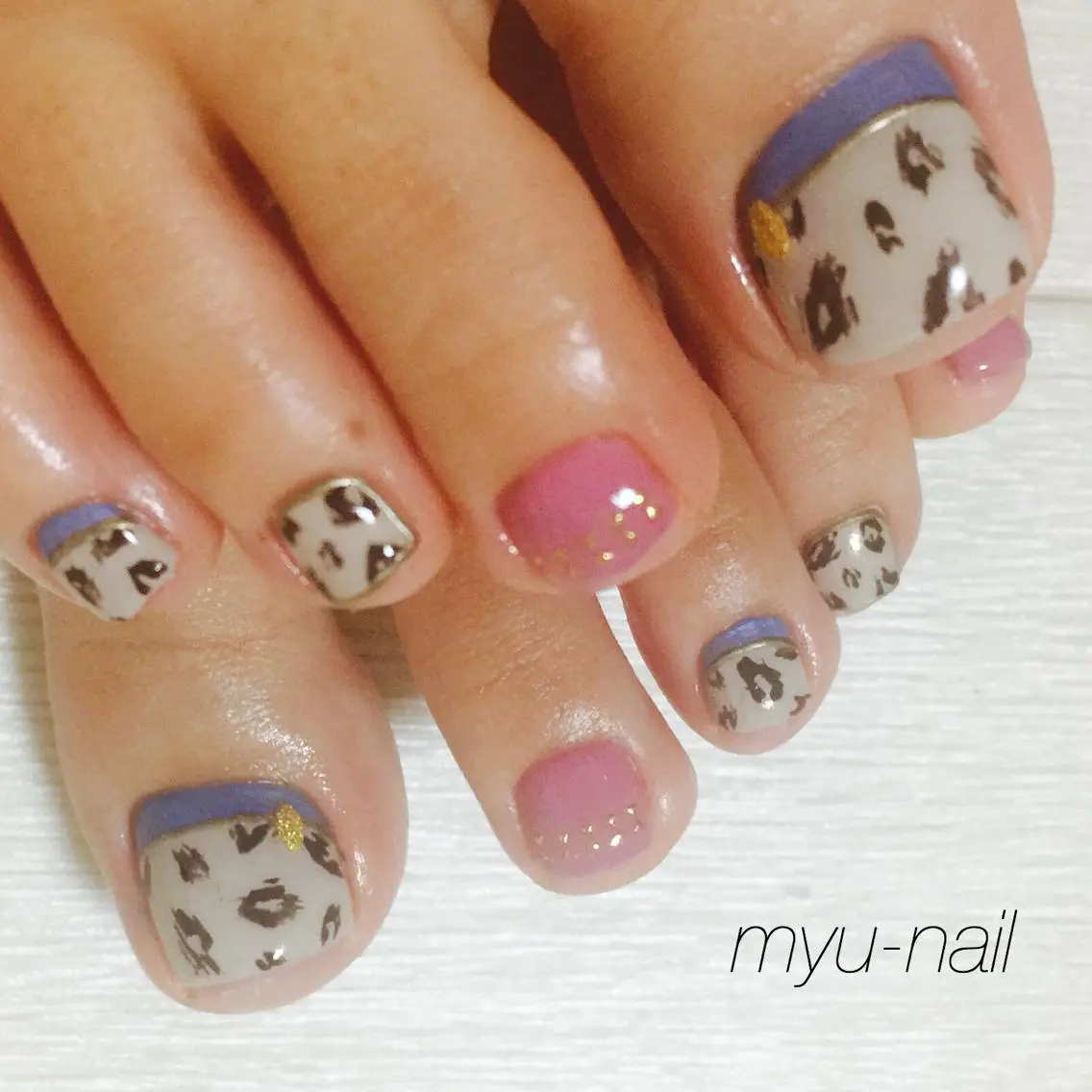 ネイル フットネイル ジェルネイル フットネイル ホームサロン myu-nailのネイルデザイン