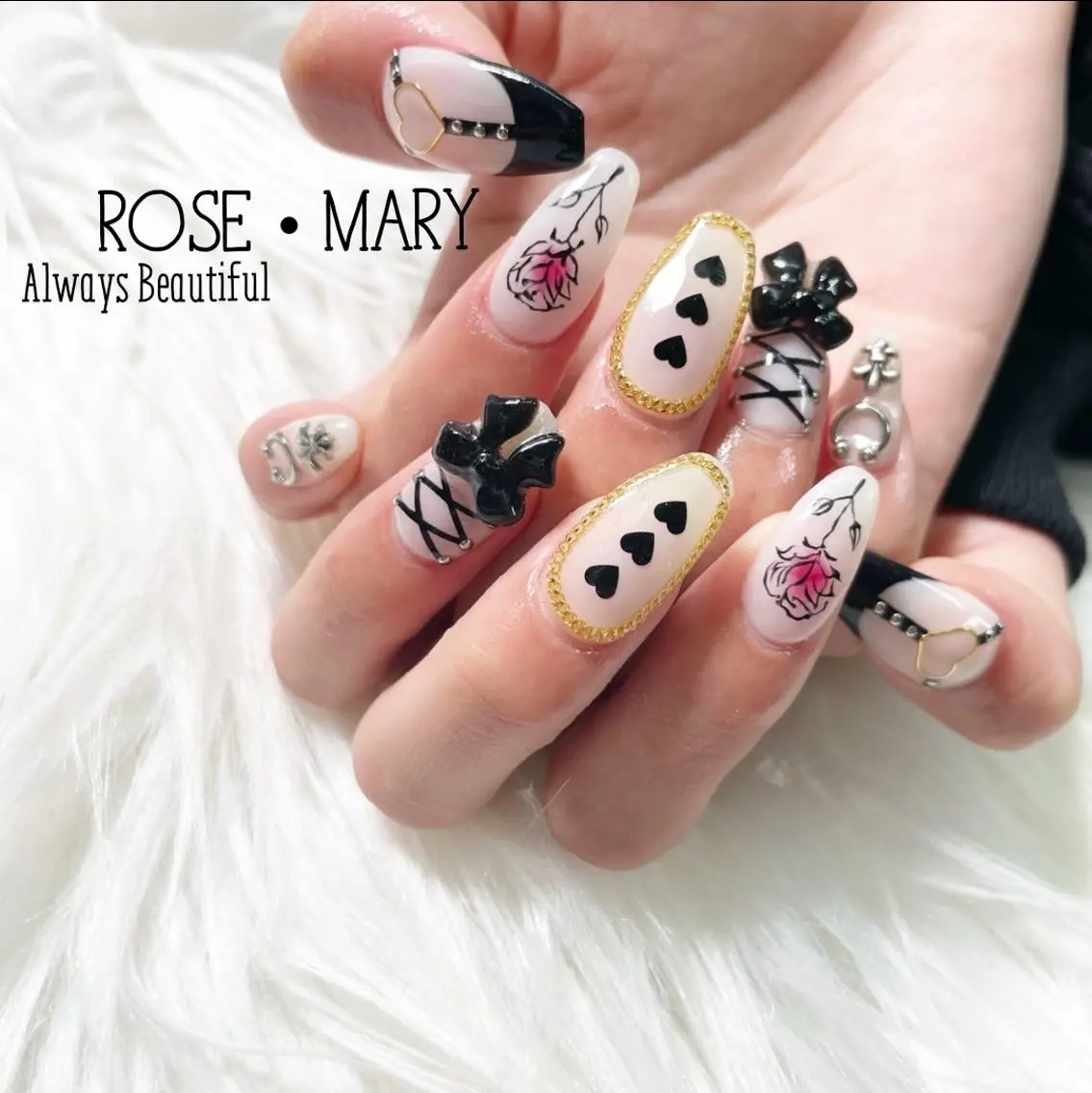 ネイル ハンドネイル ROSE・ MARY 鈴木のネイルデザイン