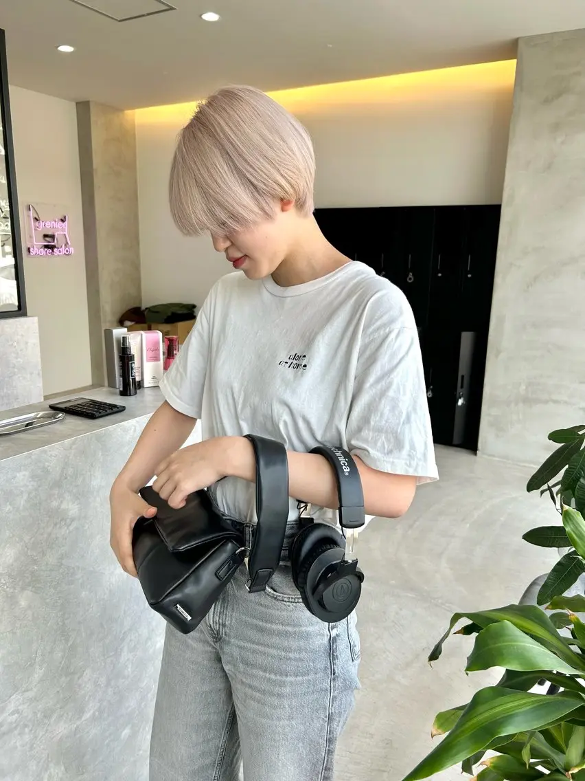 ショート カラー ヘアカラー 一ノ瀬 暁のヘアスタイル